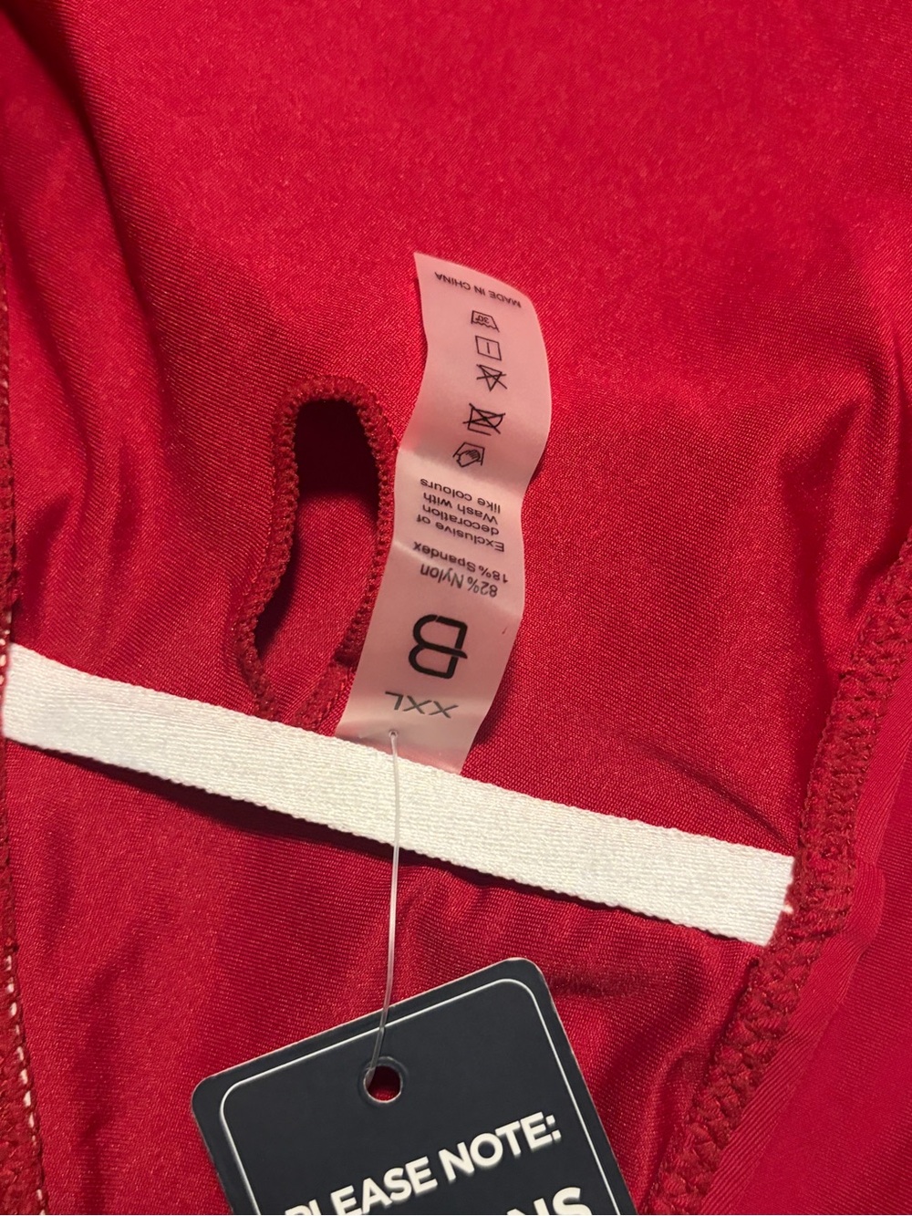 Red Women's Bodysuit with Tag